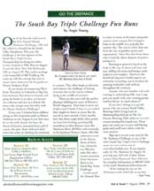 July 2006 "Go The Distance" column by writer Angie Young