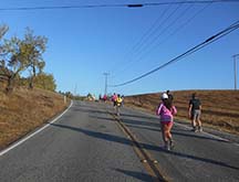 The course of the Morgan Hill Marathon