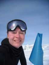 Sarah Oliphant in Antartica