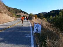 The halfway point of the Morgan Hill Marathon by Angela Young