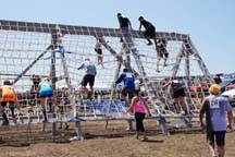 The Cargo Climb of the Ranch Romp Mud Run, Photo by Alheli Curry