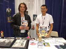 Photo of Chris Perguidi and Allan Angel at Wondercon by Alheli Curry