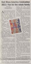 Scan of article in the Morgan Hill times by writer Angela Young