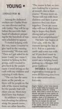 Part 2 of an article in the Morgan Hill Times by writer Angela Young
