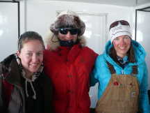 The top female winners in the Antartic Ice Marathon