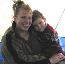Photo of Kerri Lawnsby and son